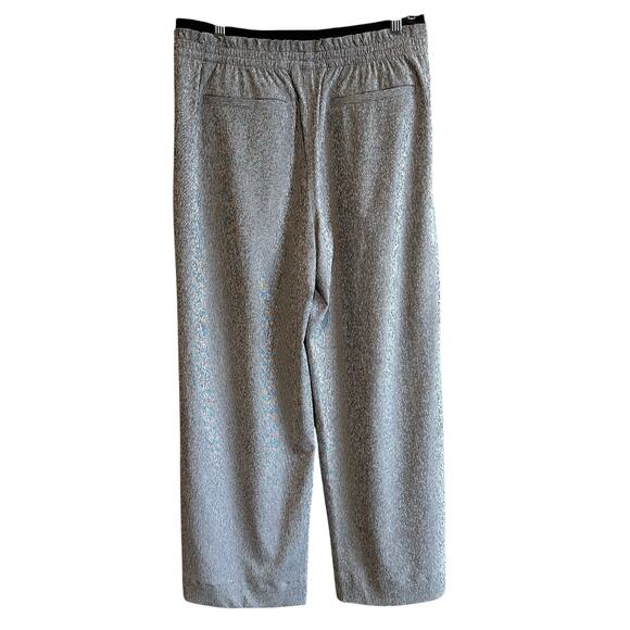 Athleta TALL Echo Wide Leg Crop Pull On Pant Grey Silver 12 - Picture 4 of 9